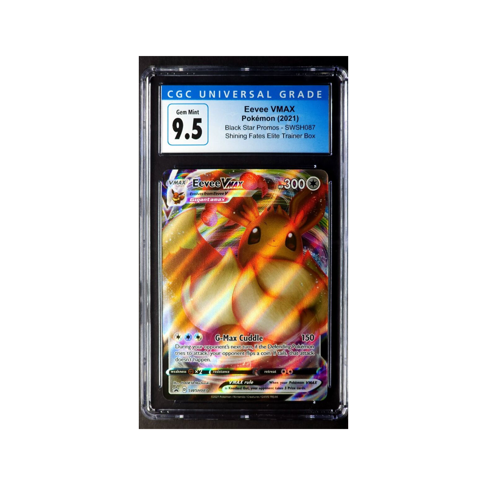 CGC 9.5 - 2021 Pokémon Eevee VMAX Black Star Promo SWSH087 (Shining Fates ETB) SWSH087