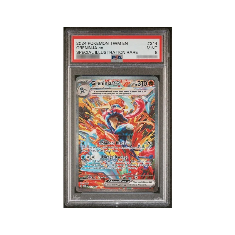 PSA 8 - 2024 Pokémon Greninja ex Special Illustration Rare (Twilight Masquerade) #214