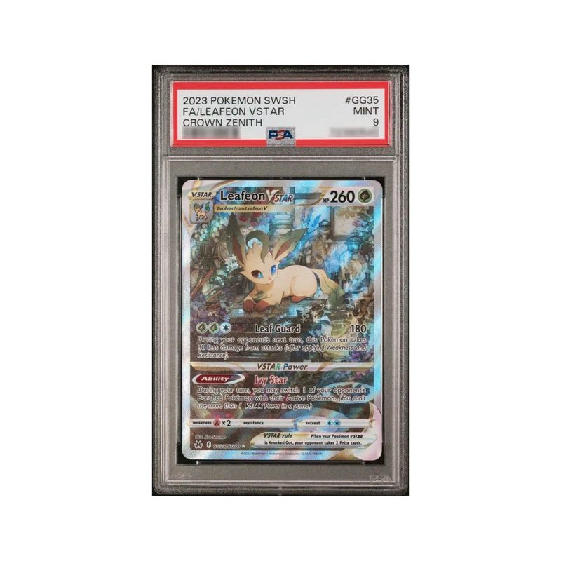 PSA 9 - 2023 Pokémon Leafeon VSTAR Full Art (Crown Zenith) #GG35