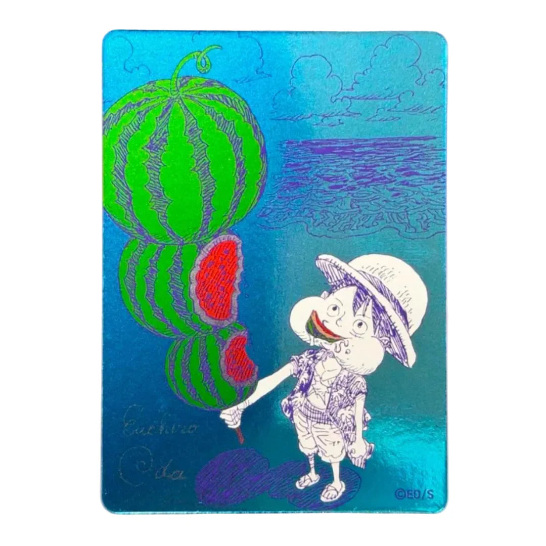 Promo Card One Piece Natsukomi 2026 - Metakira Luffy Watermelon