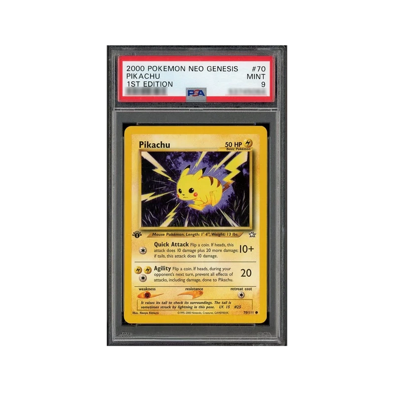 PSA 9 - 2000 Pokémon Pikachu 1st Edition (Neo Genesis) #70